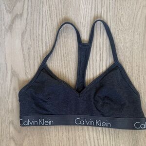 Calvin Klein Charcoal Gray Bralette